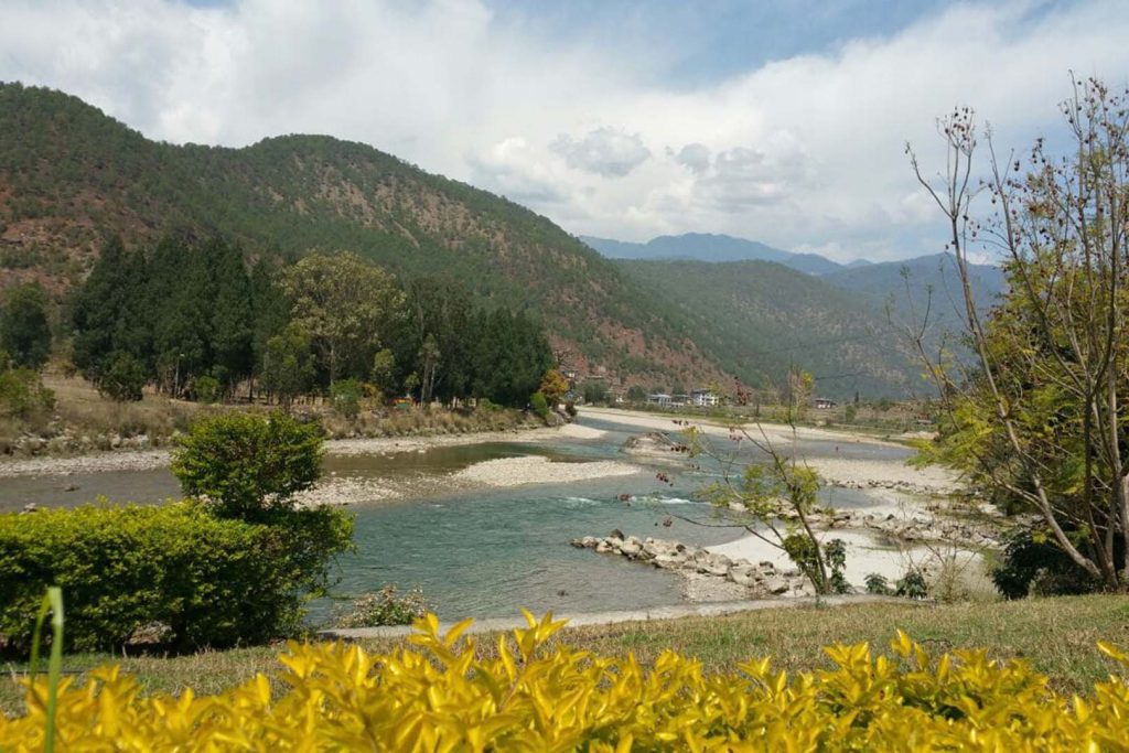 Punakha River side view east Bhutan tour