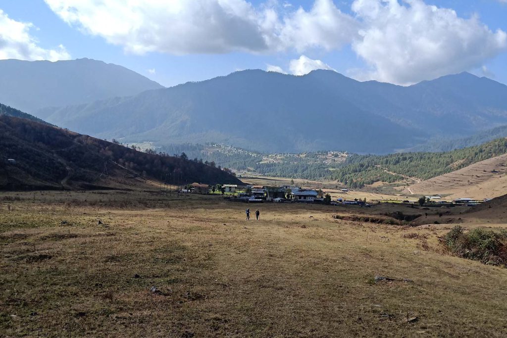 Mountain view gangtey trek